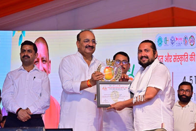 Best Mango Award at Aam Mahotsav 2024, presented by the Hon'ble Horticulture Minister